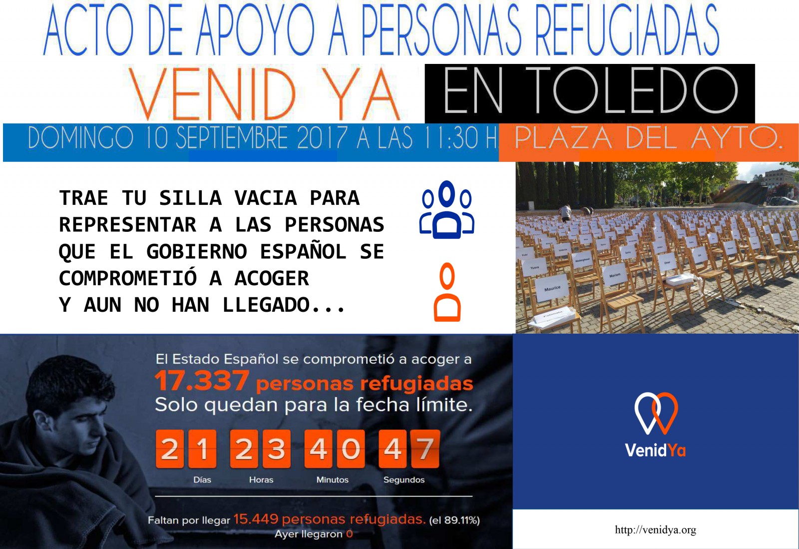 CARTEL VENID YA TOLEDO 10 DE SEPT 2