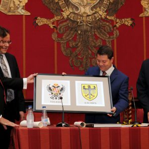 oledo y Aquisgrán conmemoran el XXX Aniversario de su Hermanamiento como antecedente de la unidad europea