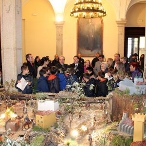 naugurado el belén del Ayuntamiento que recrea elementos históricos de las Ciudades Patrimonio de la Humanidad