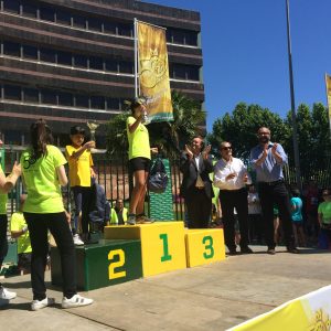 onia Ruiz, Ángel Ronco,Elena Fogeda y Ricardo Martínez, ganan la III Carrera Solidaria de Caja Rural