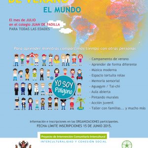 bierto el plazo para inscribirse en el proyecto de Intervención Comunitaria “Escuela de Verano El Mundo”