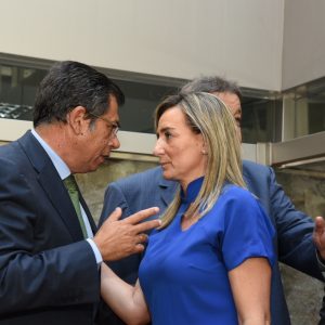 a alcaldesa de Toledo asiste a la toma de posesión de Javier Nicolás como delegado de la Junta en Toledo