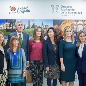 a alcaldesa asiste a la presentación de la nueva película promocional del Grupo de Ciudades Patrimonio de la Humanidad