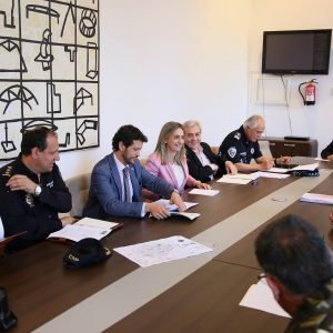 ilagros Tolón asiste a la reunión de la Junta Local de Seguridad que coordina el dispositivo especial del Corpus Christi