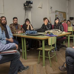 os alumnos de la Escuela de Arte ultiman los trabajos para elegir la nueva imagen distintiva de la Concejalía de Juventud