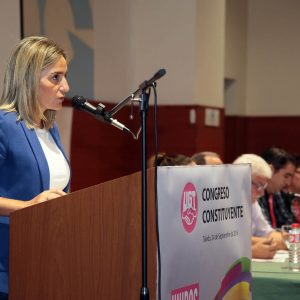 ilagros Tolón destaca, en el Congreso Constituyente de UGT- FICA CLM, el papel de los sindicatos en la actual coyuntura