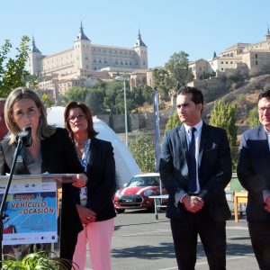 a alcaldesa de Toledo participa en la inauguración de la Feria del Vehículo de Ocasión, que cumple su undécima edición