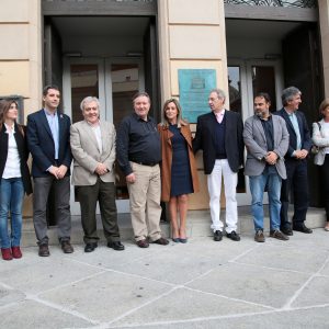 a ciudad de Toledo rinde homenaje al Teatro de Rojas con el descubrimiento de una placa al cumplirse su 138 aniversario
