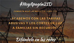 l Ayuntamiento se adhiere a la iniciativa “No más cortes de luz” con el apagado parcial del alumbrado navideño entre las 7 y las 8