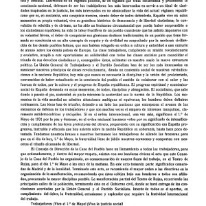 1931_Manifiesto de la Casa del Pueblo de 1 de mayo de 1931