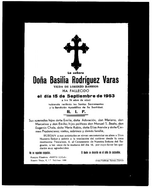 64 15-09-1953 Basilia Rodríguez Varas