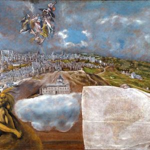 Vista y plano de Toledo de El Greco_Museo del Greco_Foto realizada por Antonio Pareja en 2011