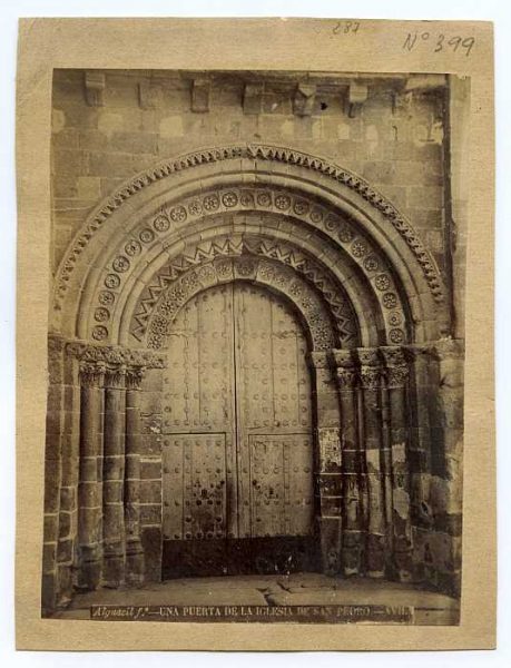 Ávila-Iglesia de San Pedro - Puerta-Colección Luis Alba_LA-931012-PA