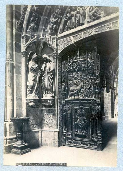 Burgos-Catedral - Claustro - Jamba de la puerta-Colección Luis Alba_LA-2331031-PA