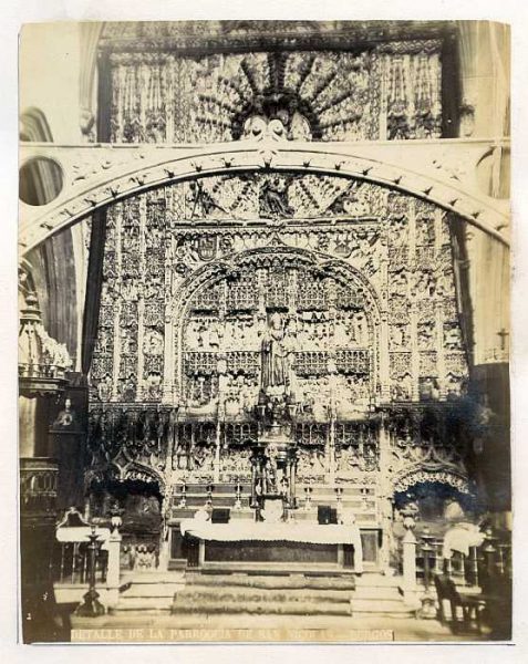 Burgos-Iglesia de San Nicolás - Altar mayor-Colección Luis Alba_LA-3031041-PA