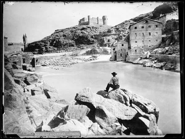 CA-0420-VI_Vista de los molinos del río Tajo y del castillo de San Servando