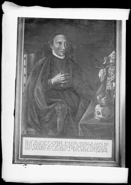 CA-0612-VI_Pintura de la Colección Borbón Lorenzana-Retrato de Alonso Conde Santos, capellán del colegio de Santa Catalina