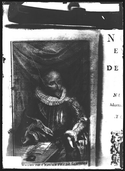 CA-0647-VI_Grabado-Retrato del escritor Miguel de Cervantes