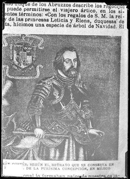 CA-0651-VI_Grabado-Retrato del conquistador Hernán Cortés