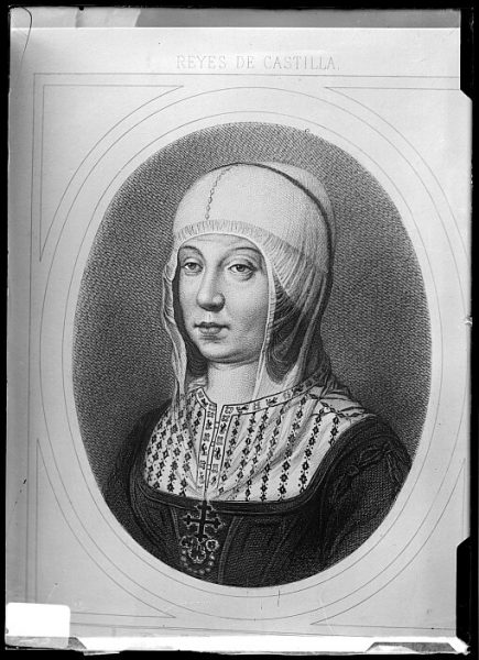 CA-0663-VI_Grabado-Retrato de la reina Isabel la Católica