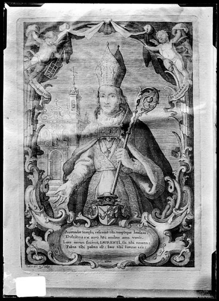 CA-0665-VI_Grabado-Retrato del arzobispo Francisco Antonio Lorenzana