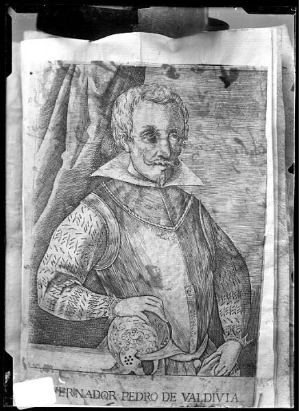 CA-0684-VI_Grabado-Retrato de Pedro de Valdivia, gobernador de Chile