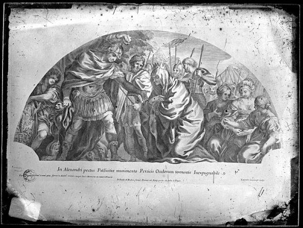 CA-0690-VI_Grabado-Escena mitológica de la vida de Alejandro Magno realizada por Iacobus de Rubeis, en Roma, a finales del siglo XVII