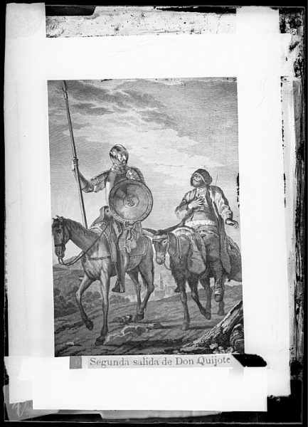 CA-0750-VI_Grabado del Quixote-Escena titulada Segunda salida de Don Quijote