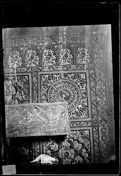 Catedral-Detalle del arrabá de la puerta interior de la Sala Capitular_CA-0283-VI