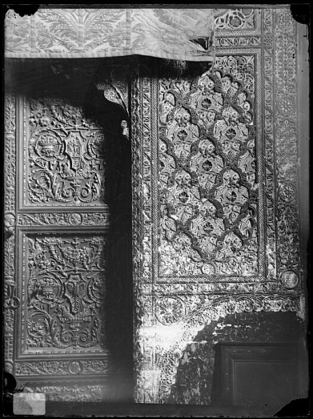 Catedral-Detalle del arrabá de la puerta interior de la Sala Capitular_CA-0284-VI