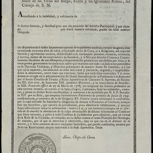 1. ¿Qué pecados podían ser absueltos con esta licencia de confesar?