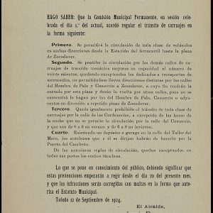 2. El tráfico ya es complicado en Toledo en 1924