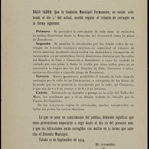 2. El tráfico ya es complicado en Toledo en 1924