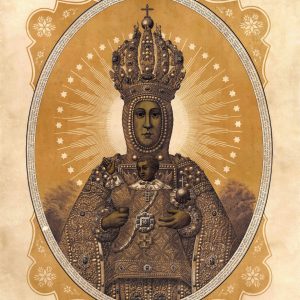 60. Un grabado de la Virgen del Sagrario de la segunda mitad del siglo XIX