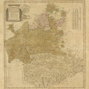 estaurado un mapa de las provincias de Toledo, Madrid y La Mancha de 1781