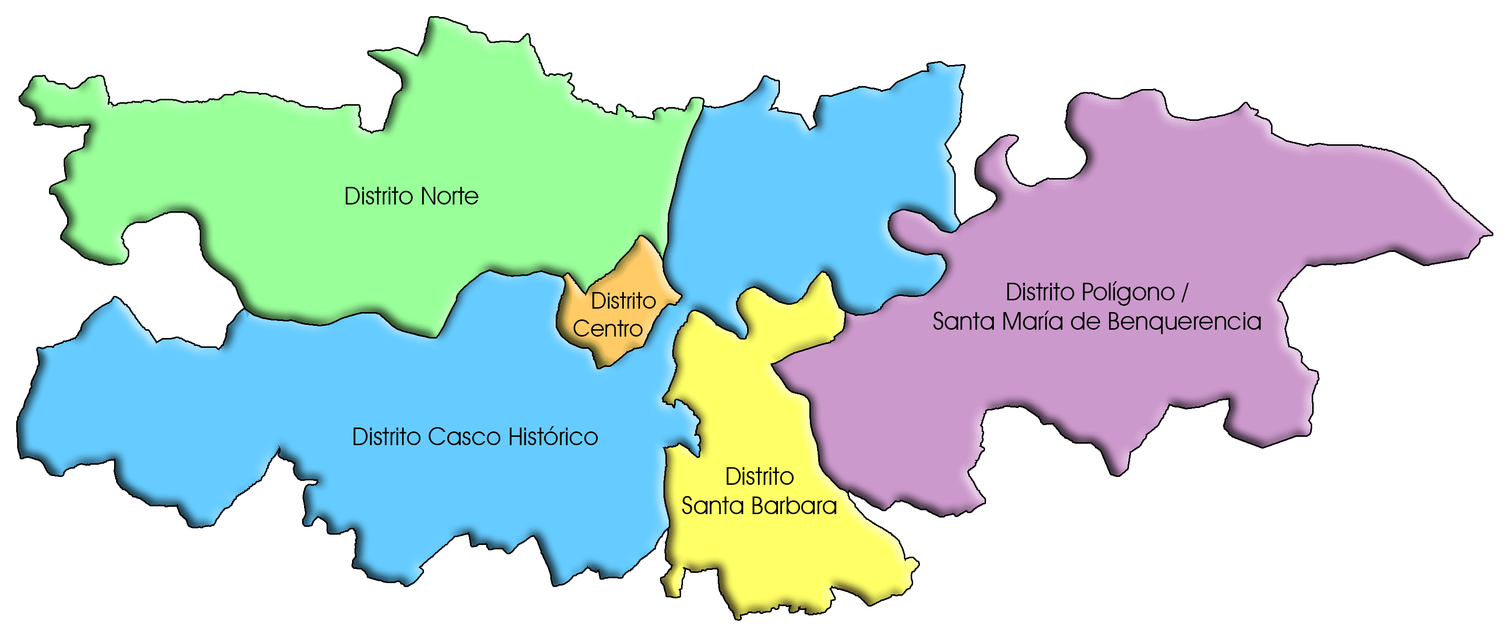 plano distritos colores