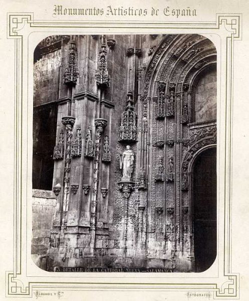 Salamanca-Catedral nueva - Detalle de la puerta-Colección Luis Alba_LA-531075-PA