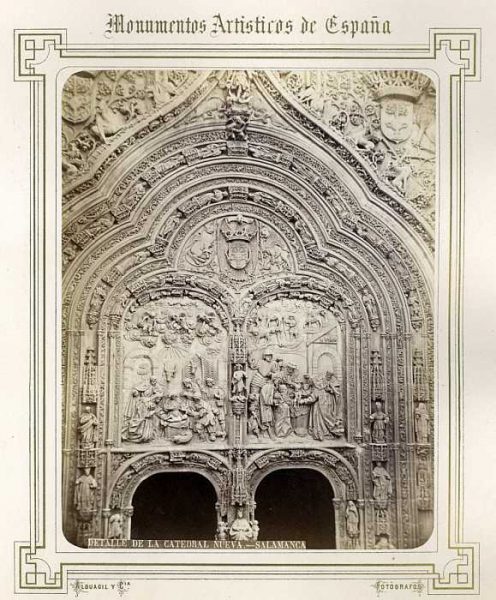 Salamanca-Catedral nueva - Detalle de la puerta principal-Colección Luis Alba_LA-431074-PA