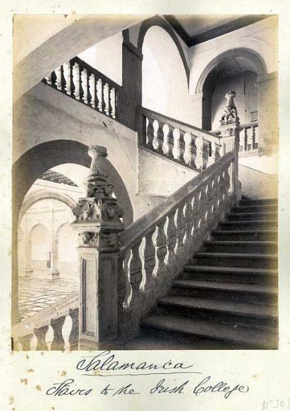Salamanca-Instituto de los Irlandeses - Escalera-Colección Luis Alba_LA-4831098-PA