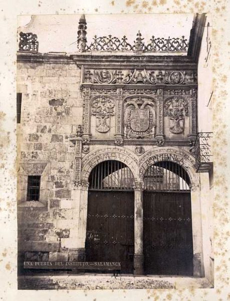 Salamanca-Instituto de los Irlandeses - Puerta-Colección Luis Alba_LA-4431097-PA