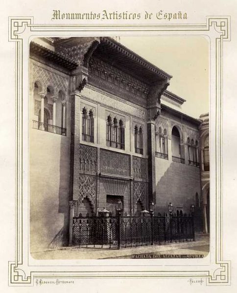 Sevilla-Alcázar - Patio - Fachada-Colección Luis Alba_LA-431156-PA