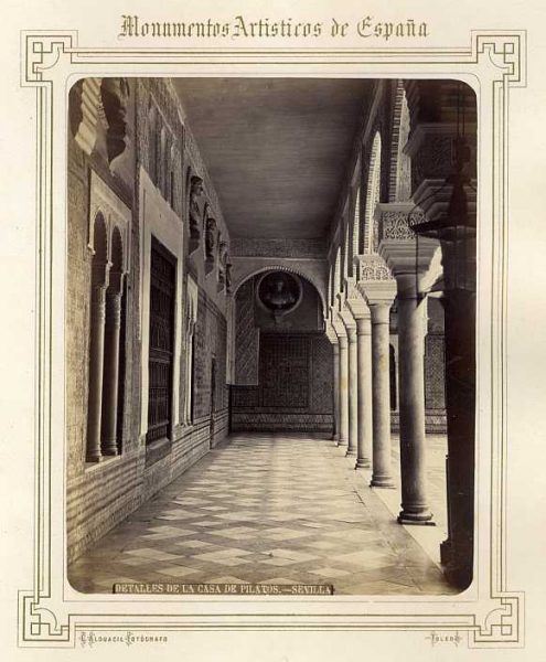 Sevilla-Casa de Pilatos - Patio - Detalle-Colección Luis Alba_LA-1031154-PA