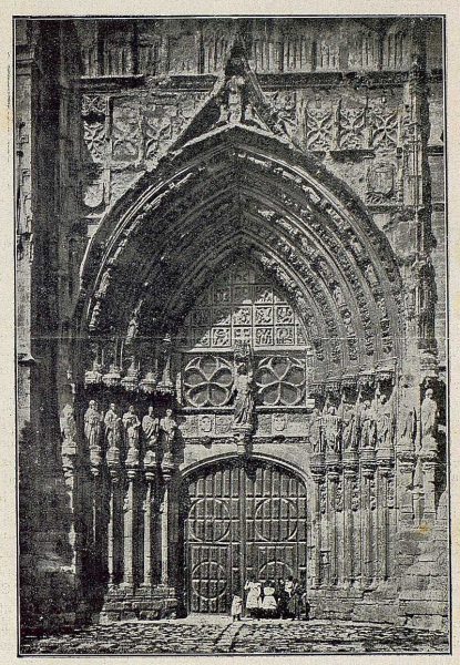 01-TRA-1930-283-284 - Palencia, catedral, puerta del Obispo