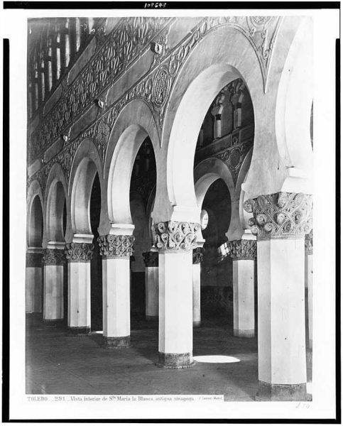 02-LAURENT - 0291 - Vista interior de Santa María la Blanca, antigua sinagoga_2