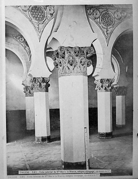 03-LAURENT - 0581 - Santa María la Blanca, detalle del interior