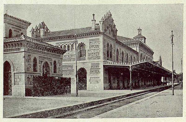 07-TRA-1920-145 - Estación de Ferrocarril, vista del andén-01