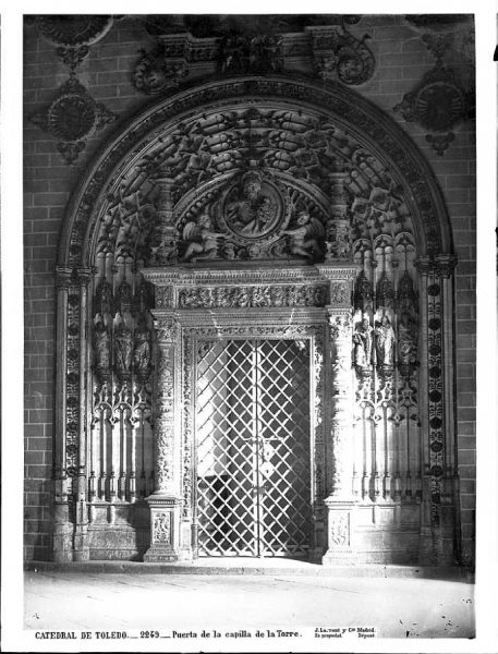 27-LAURENT - 2249 - Catedral de Toledo_Puerta de la capilla de la Torre