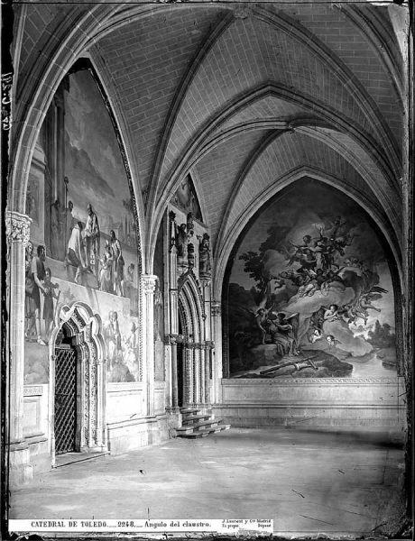 41-LAURENT - 2248 - Catedral de Toledo_Ángulo del claustro