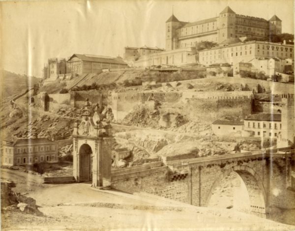 LEON - LEVY - 1280 - Vista del Alcázar y puente de Alcántara