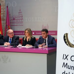 a alcaldesa celebra la organización del Congreso Mundial del Jamón en Toledo, “una ciudad referente a nivel congresual”